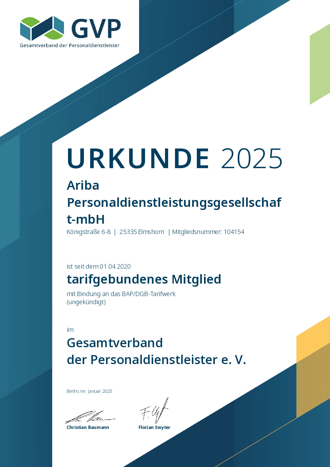 Mitgliedsurkunde_2025